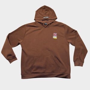 RGSTR Iconic Racing Hoodie Men's Large Brown JDM AE86 Trueno Drift Car Graphic